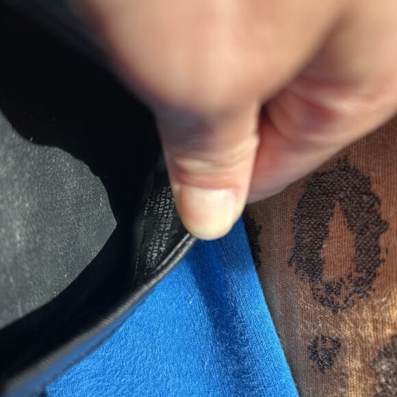 TORY BURCH Blacked Out Minnie Travel Ballet Flat Womens 7 Black Leather Comfort - Picture 8 of 8